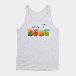 Canning Season Can It Preserved Food Canning Jars Tank Top